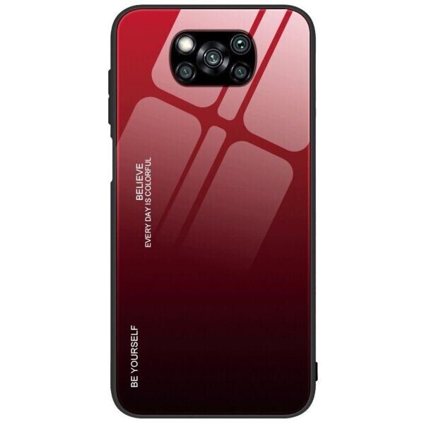 

Защитный чехол Deexe Gradient Color для Xiaomi Poco X3 - Red / Black