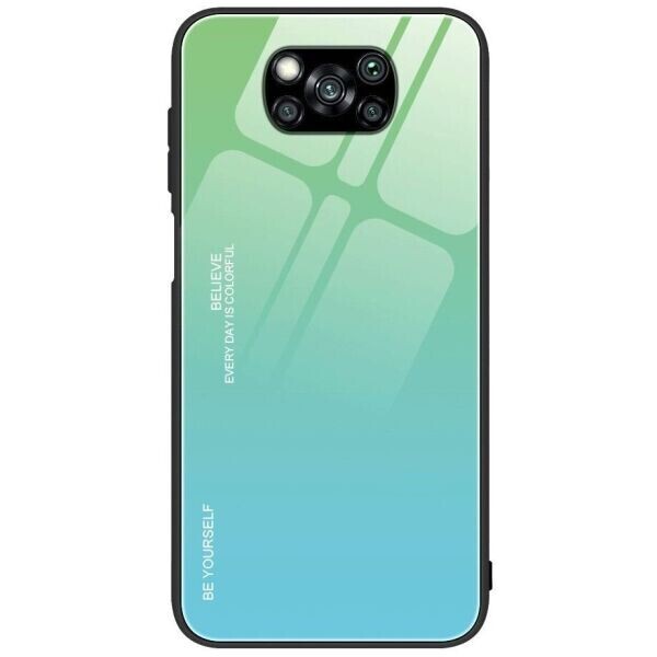 

Защитный чехол Deexe Gradient Color для Xiaomi Poco X3 - Cyan / Blue