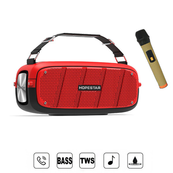 

Портативная Bluetooth колонка Hopestar A20 PRO стерео система 55 Вт + микрофон Красная