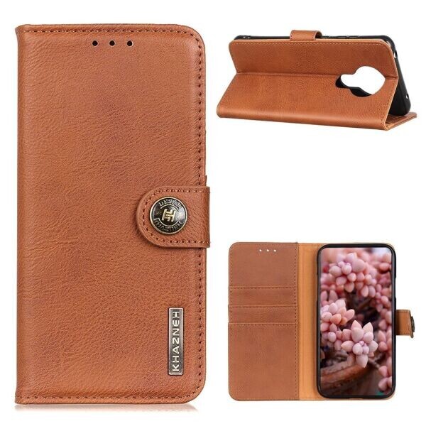 

Чехол-книжка KHAZNEH Wallet Cover для Nokia 3.4 - Brown
