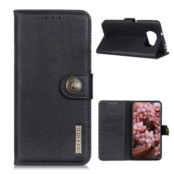 

Чехол-книжка KHAZNEH Wallet Cover для Xiaomi Poco X3 - Black