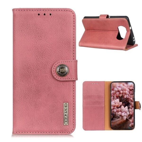 

Чехол-книжка KHAZNEH Wallet Cover для Xiaomi Poco X3 - Pink