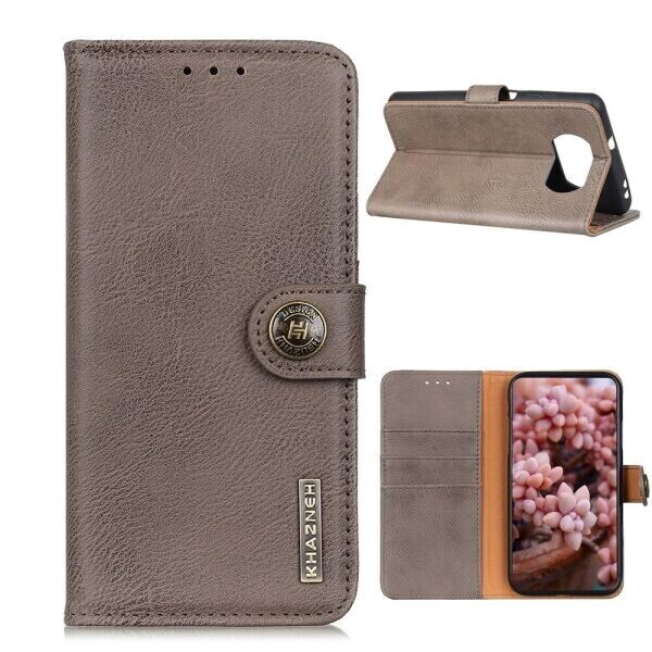 

Чехол-книжка KHAZNEH Wallet Cover для Xiaomi Poco X3 - Grey