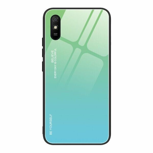 

Защитный чехол Deexe Gradient Color для Xiaomi Redmi 9A - Green / Blue