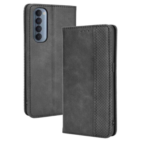 

Чехол Deexe Retro Style для OPPO Reno 4 Pro - Black