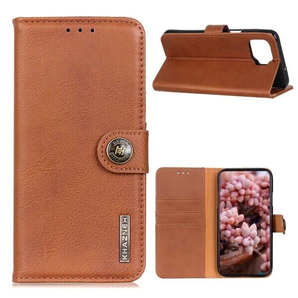 

Чехол-книжка KHAZNEH Wallet Cover для OPPO Reno 4 lite - Brown