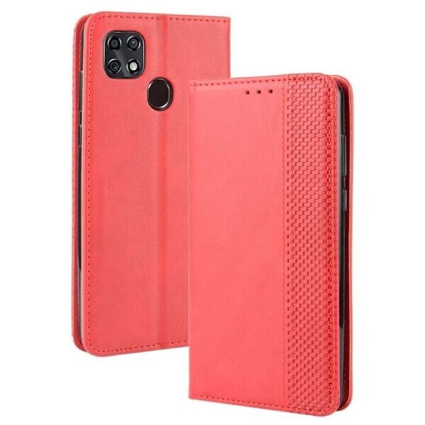 

Чехол Deexe Retro Style для ZTE Blade 20 Smart - Red