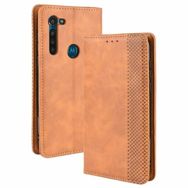 

Чехол Deexe Retro Style для Motorola Moto G8 - Brown