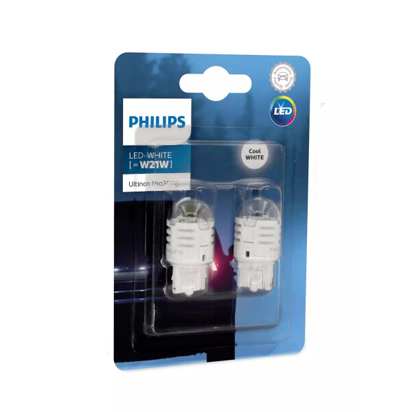 

Автолампа диоды PHILIPS 11065U30CWB2 W21W LED 12V Ultinon Pro3000 White