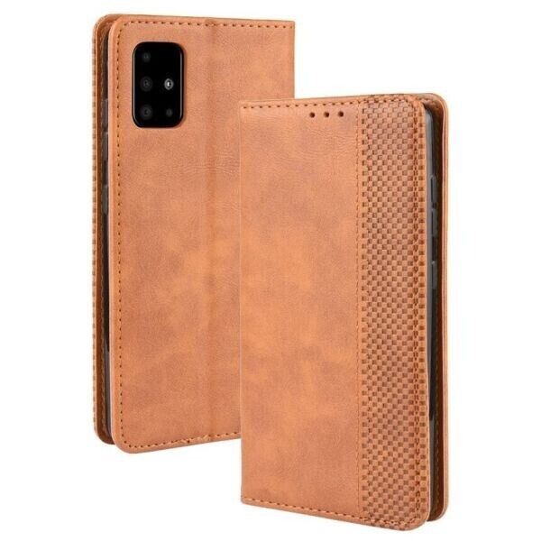 

Чехол Deexe Retro Style для Samsung Galaxy M51 (M515) - Brown