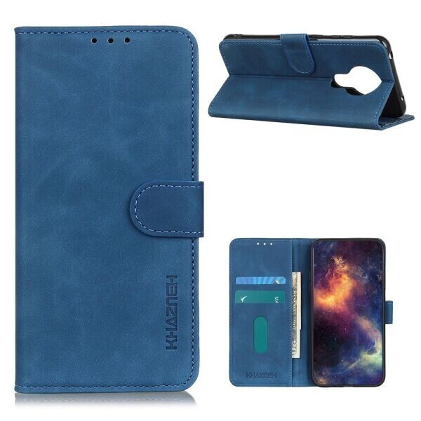 

Чехол-книжка KHAZNEH Retro Wallet для Nokia 3.4 - Blue