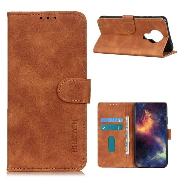 

Чехол-книжка KHAZNEH Retro Wallet для Nokia 3.4 - Brown