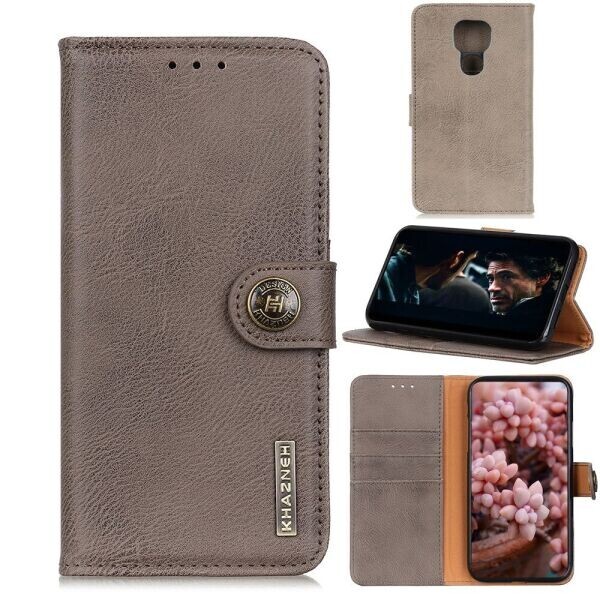 

Чехол-книжка KHAZNEH Wallet Cover для Motorola Moto G9 Play / Moto E7 Plus - Grey