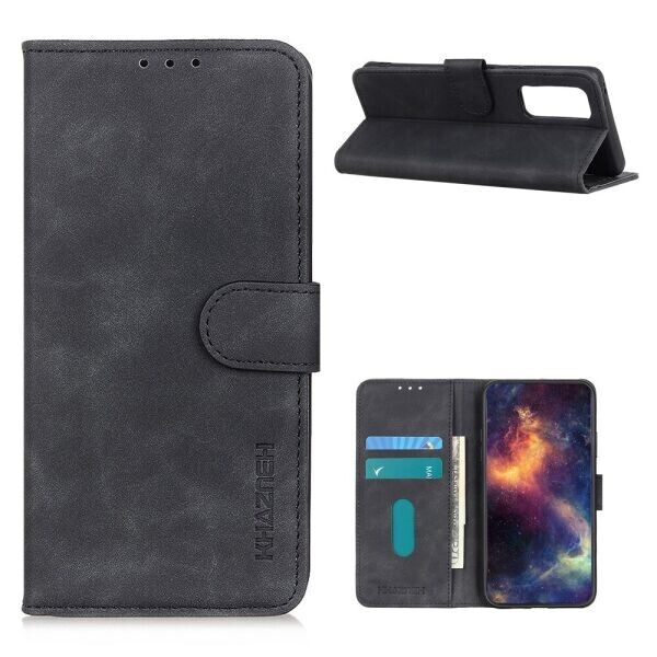 

Чехол-книжка KHAZNEH Retro Wallet для VIVO Y20 - Black