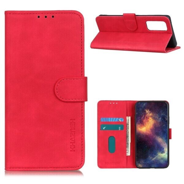 

Чехол-книжка KHAZNEH Retro Wallet для VIVO Y20 - Red