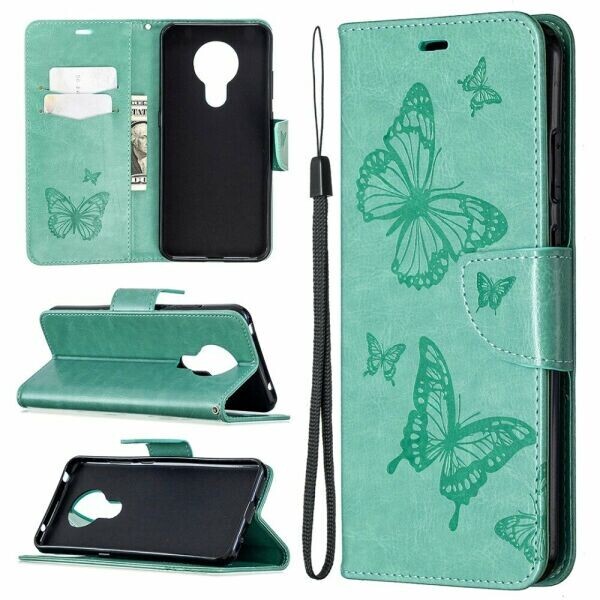 

Чехол UniCase Butterfly Pattern для Nokia 5.3 - Green