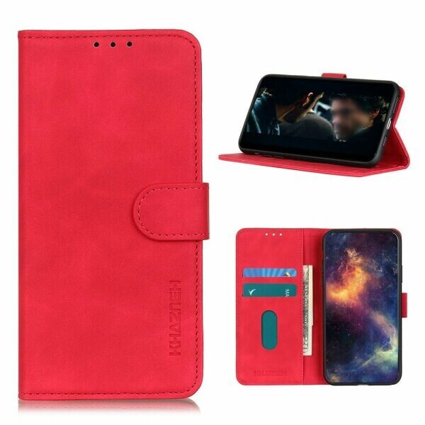 

Чехол-книжка KHAZNEH Retro Wallet для Samsung Galaxy S20 FE (G780) - Red