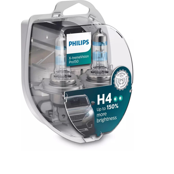 

Автолампа PHILIPS 12342XVPS2 H4 60/55W 12V P43T X-tremeVision Pro150 +150%