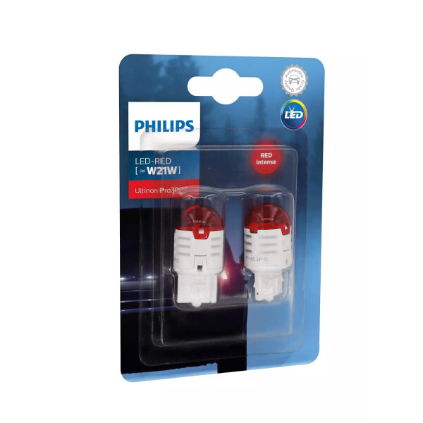 

Автолампа диоды PHILIPS 11065U30RB2 W21W LED 12V Ultinon Pro3000 RED