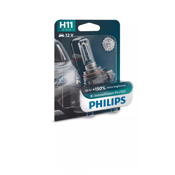

Автолампа PHILIPS 12362XVPB1 H11 55W 12V PGJ19-2 X-treme Vision Pro +150%