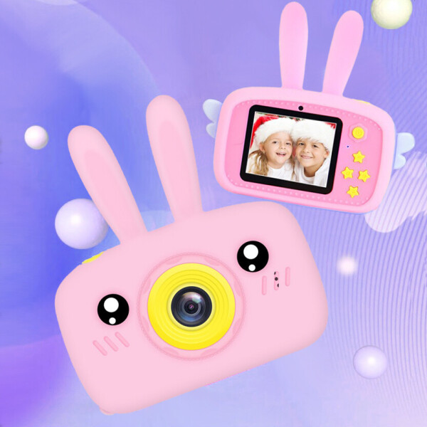 

Детская Фотокамера Kids Funny Camera 3.0 Pro Противоударный Фотоаппарат 12 Mpx Full HD 1920x1080P фото и видео съемка Розовый