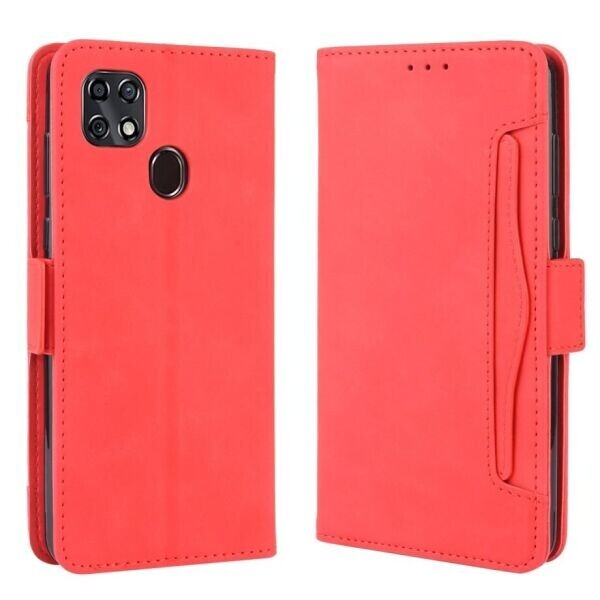 

Чехол-книжка Deexe Wallet Stand для ZTE Blade 20 - Red