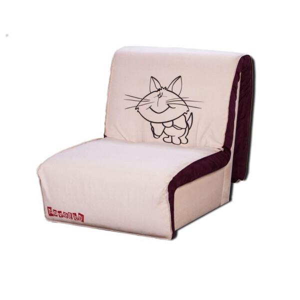 

Кресло кровать Novelty 03 80, бежевый принт Cat