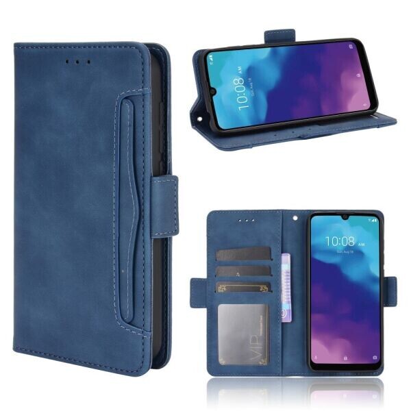 

Чехол Deexe Wallet Stand для ZTE Blade A7 (2020) - Blue
