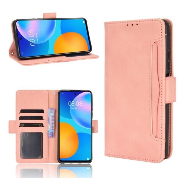 

Чехол Deexe Wallet Stand для Huawei P Smart 2021 - Pink