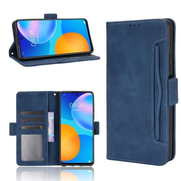 

Чехол Deexe Wallet Stand для Huawei P Smart 2021 - Blue
