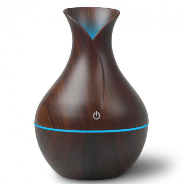 

Аромадиффузор (арома лампа) увлажнитель воздуха с LED подсветкой для дома Humidifier Ultrasonic Aroma 130 мл Темное дерево