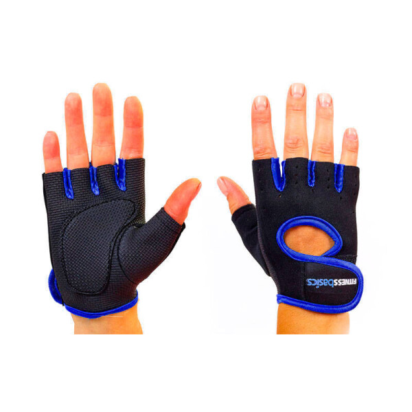 

Перчатки для фитнеca FITNESS BASICS BC-893,S, Черный-синий