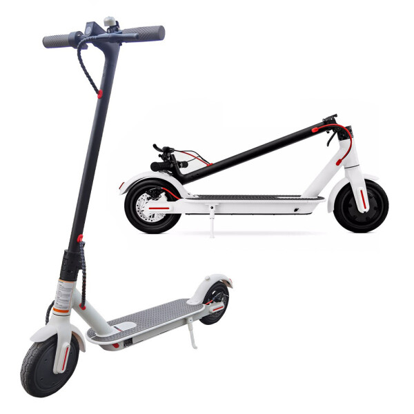 

Складной электросамокат Scale Sports литые шины с перфорацией Titan White