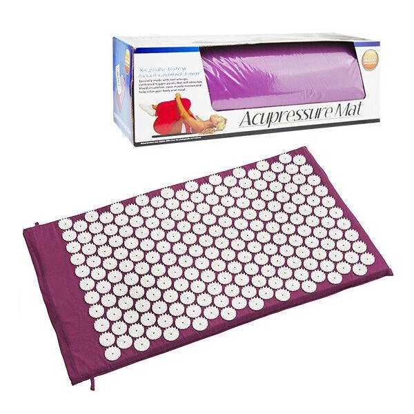 

Коврик массажный акупунктурный Acupressure Mat фиолетовый