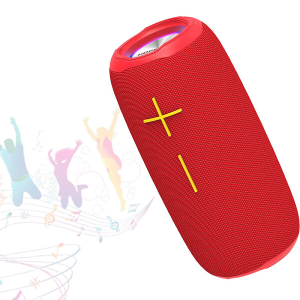 

Портативная Bluetooth колонка Hopestar P20 с динамичной подсветкой влагозащищённая FM-радио Красный