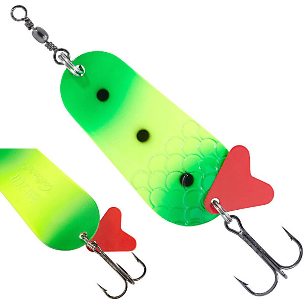 

Блесна-колебалка Balzer Colonel Classsic Curvy Spoon UV Yellow/Green 22гр. (13247 022)