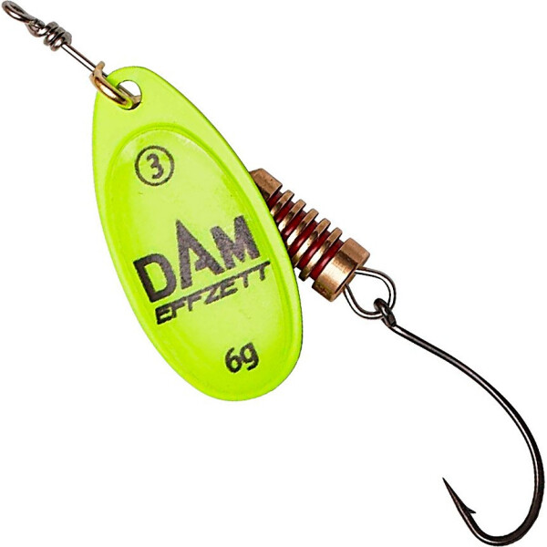 

Блесна-вертушка DAM Effzett Natural With Single Hook 6гр (yellow) (60621)
