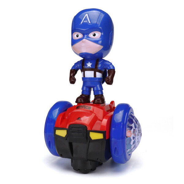 

Игрушечная машинка-гироскутер Капитан Америка Captain America светодиодная с музыкальными эффектами игрушка на двух колесах КОПИЯ