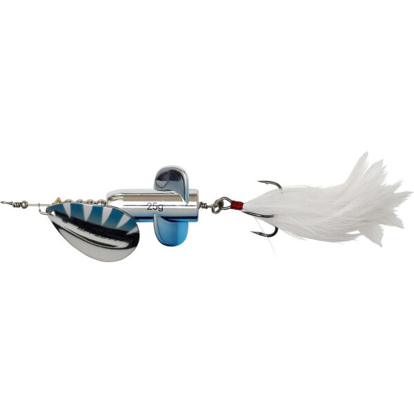 

Блесна-вертушка DAM Effzett Rattlin' Spinner 11см 18гр (Silver/Blue) (60216)