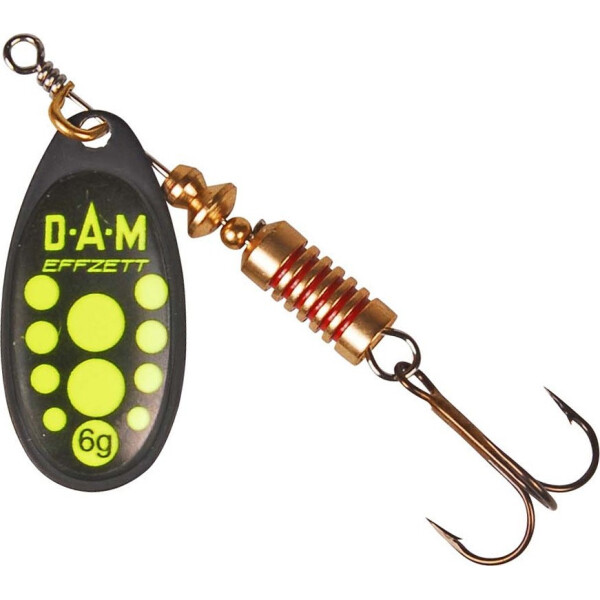 

Блесна-вертушка DAM Effzett Standart Black 3гр (yellow) (5131001)