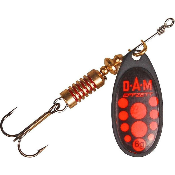 

Блесна-вертушка DAM Effzett Standart Black 6гр (red) (5131103)