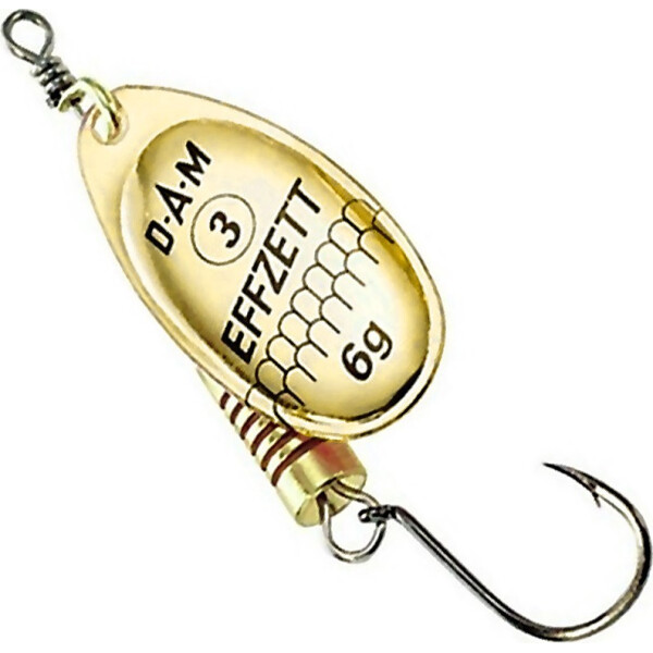 

Блесна-вертушка DAM Effzett Standart With Single Hook 3гр (gold) (5120501)