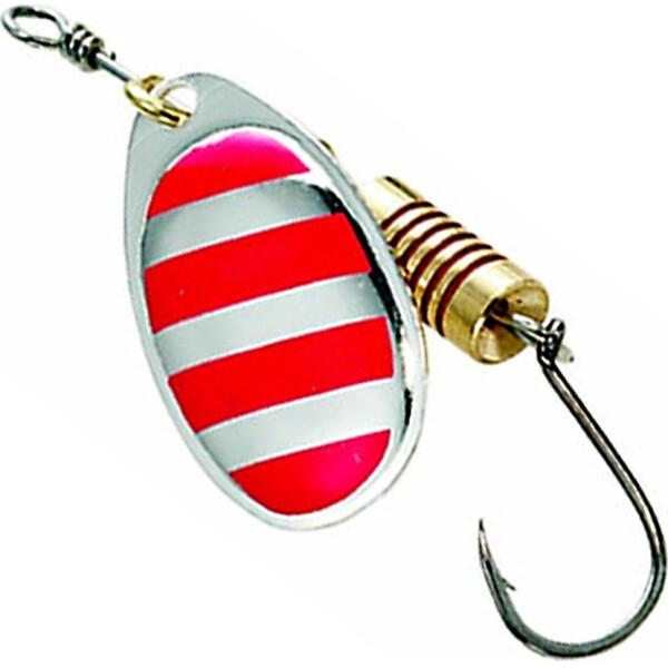 

Блесна-вертушка DAM Effzett Standart With Single Hook 3гр (red stripes) (5121301)