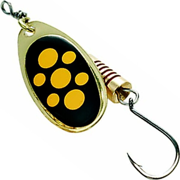 

Блесна-вертушка DAM Effzett Standart With Single Hook 4гр (black spotted) (5121402)