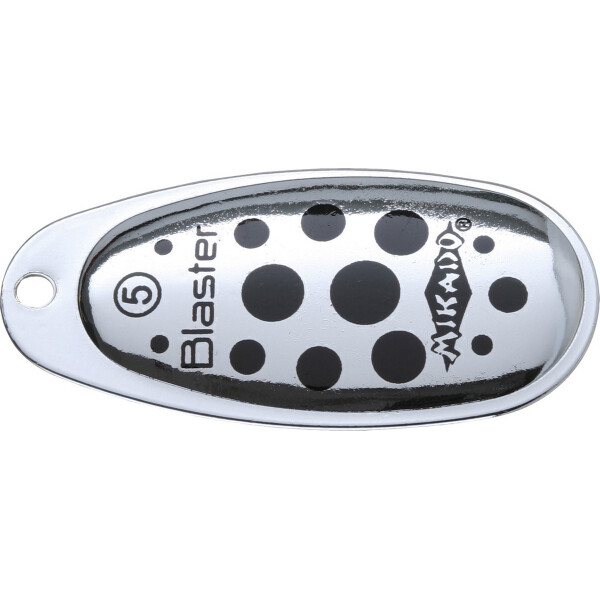 

Блесна-вертушка Mikado Blaster № 2 4гр silver/11 (silver/black dots) (PMB-OBL-2S-11)