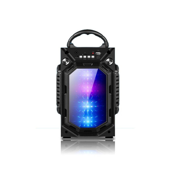 

Акустическая Bluetooth система Matrix MN07BT портативная колонка с LED подсветкой FM радио Черная