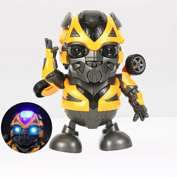 

Интерактивная игрушка танцующий супер герой робот Dance Bumblebee Hero трансформер со световыми и звуковыми эффектами