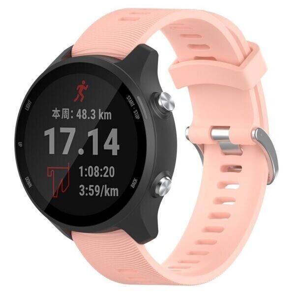 

Ремешок Deexe Elegant Strap для часов Garmin Forerunner 245 / 645, Vivomove 3, Vivoactive 3, Venu c креплением Quick Release 20mm - Pink