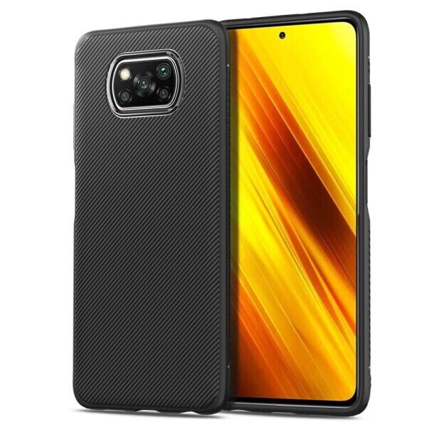 

Защитный чехол UniCase Twill Soft для Xiaomi Poco X3 - Black