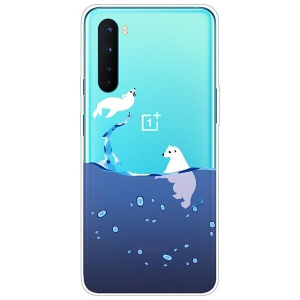 

Силиконовый (TPU) чехол Deexe Pretty Glossy для OnePlus Nord - Polar Bear
